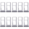 For Realme 14x 5G RMX5020 10pcs Original SIM Card Tray + SIM Card Tray / Micro SD Card Tray (Black)