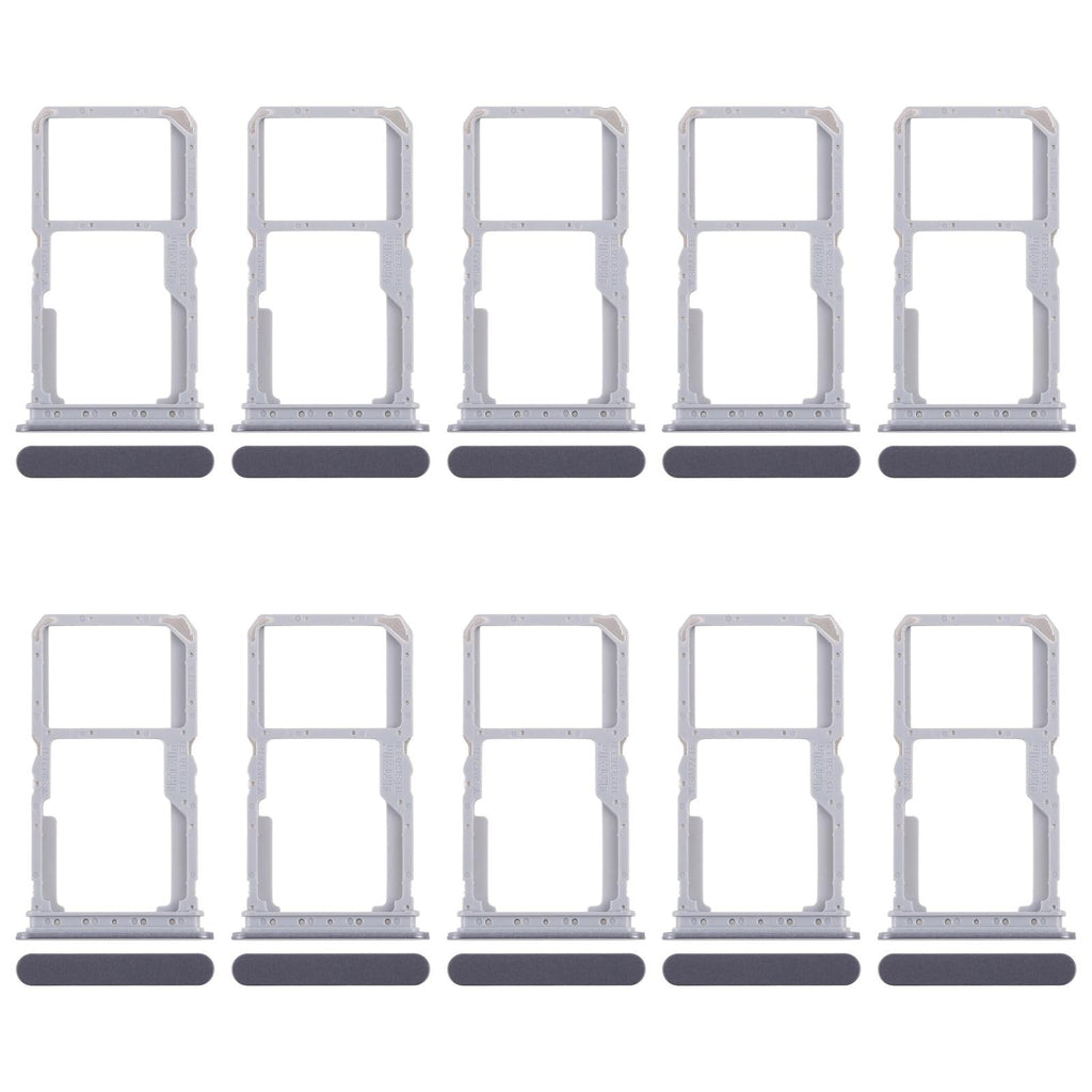 For Realme 14x India 10pcs Original SIM Card Tray + SIM Card Tray / Micro SD Card Tray (Black)