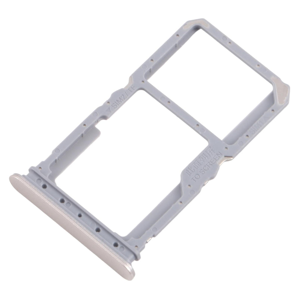 For Realme 14x India 10pcs Original SIM Card Tray + SIM Card Tray / Micro SD Card Tray (Gold)