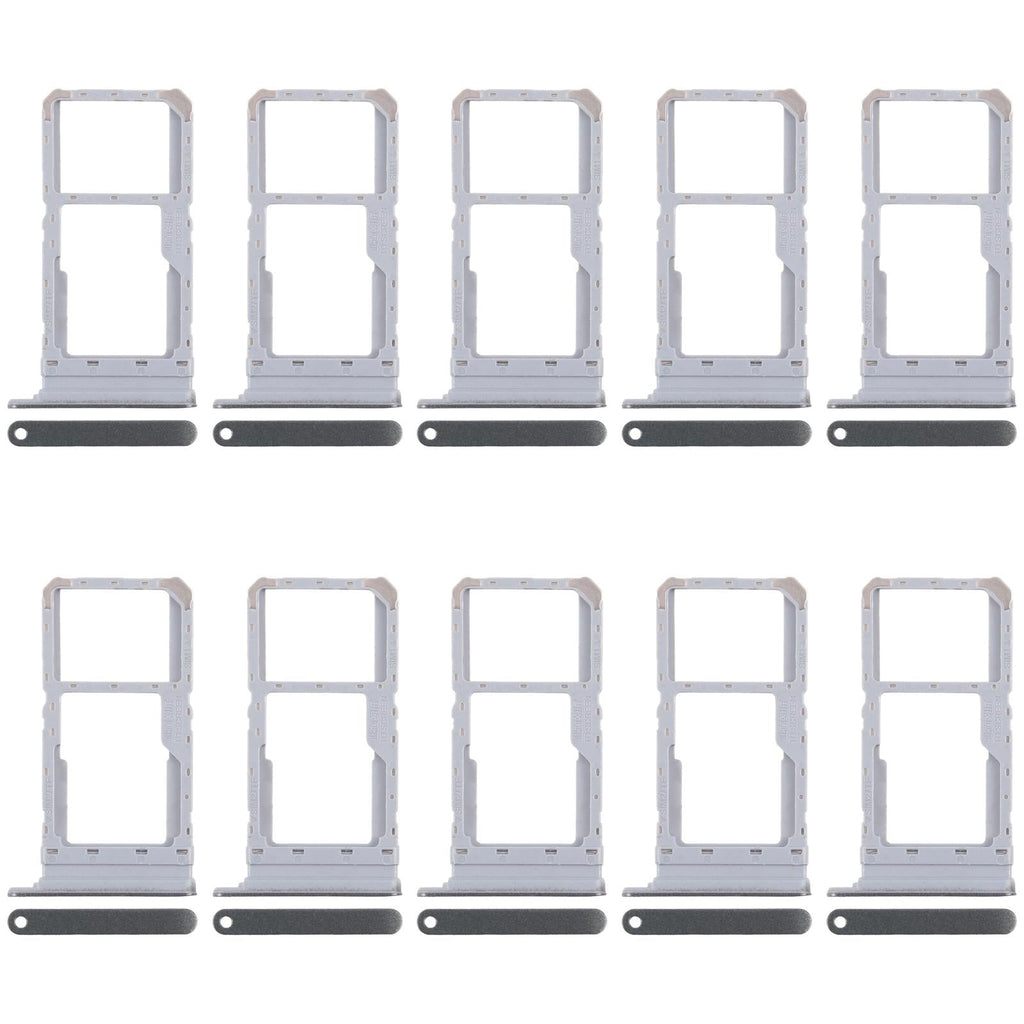 For Realme 12x 5G RMX3997 10pcs Original SIM Card Tray + SIM Card Tray / Micro SD Card Tray (Dark Green)