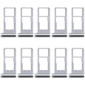 For Realme 12x 5G RMX3997 10pcs Original SIM Card Tray + SIM Card Tray / Micro SD Card Tray (Dark Green)