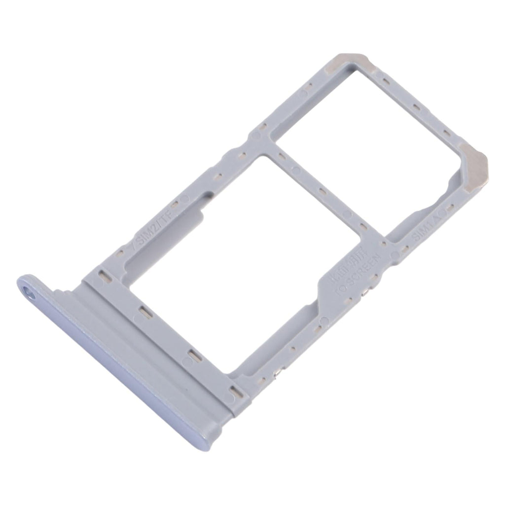 For Realme 12x India 5G RMX3998 10pcs Original SIM Card Tray + SIM Card Tray / Micro SD Card Tray (Blue)