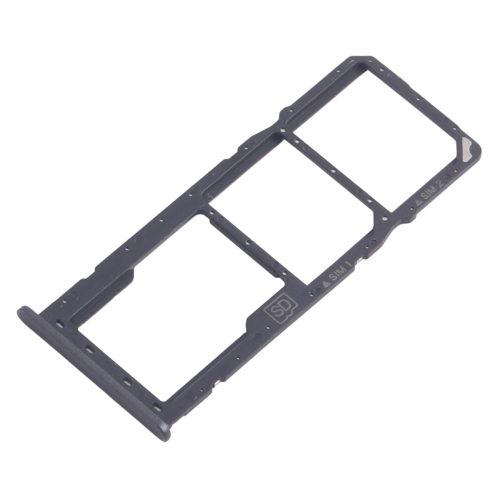 For Nokia 5.3 Original SIM Card Tray + SIM Card Tray + Micro SD Card Tray (Black)