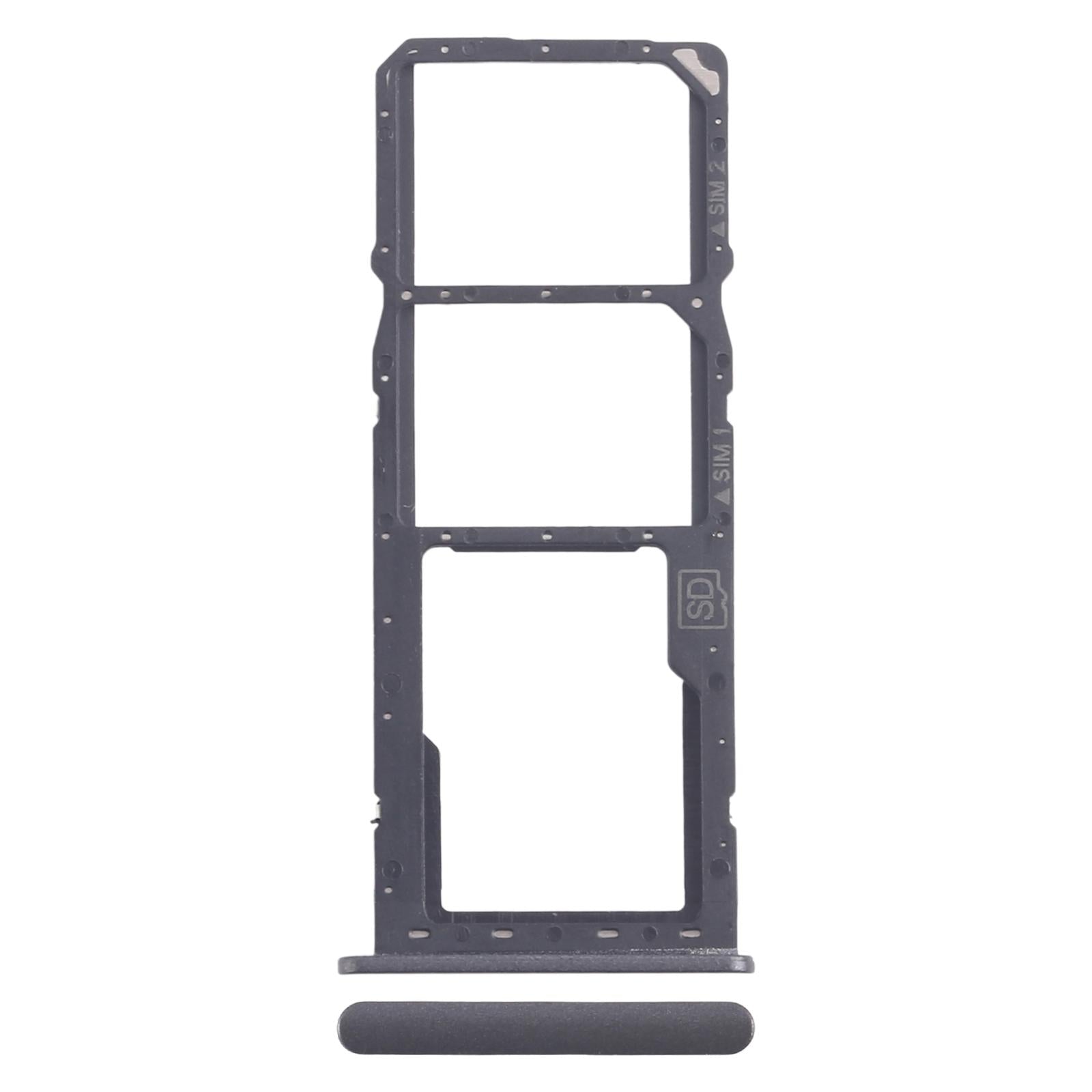 For Nokia 5.3 Original SIM Card Tray + SIM Card Tray + Micro SD Card Tray (Black)