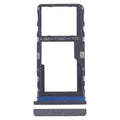 For TCL 40 XE 5G Original SIM Card Tray + SIM Card Tray / Micro SD Card Tray (Frosted Black)