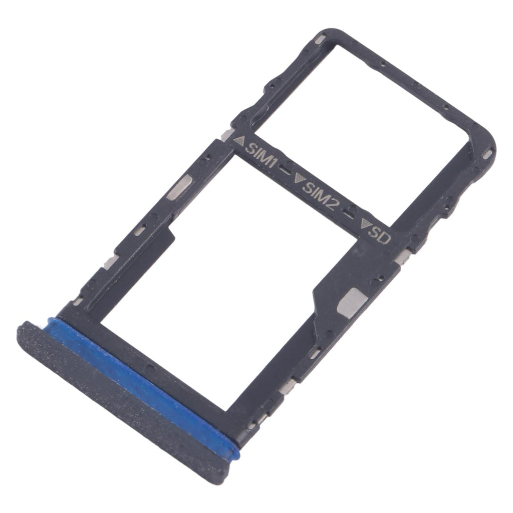 For TCL 40 R T771K Original SIM Card Tray + SIM Card Tray / Micro SD Card Tray (Frosted Black)