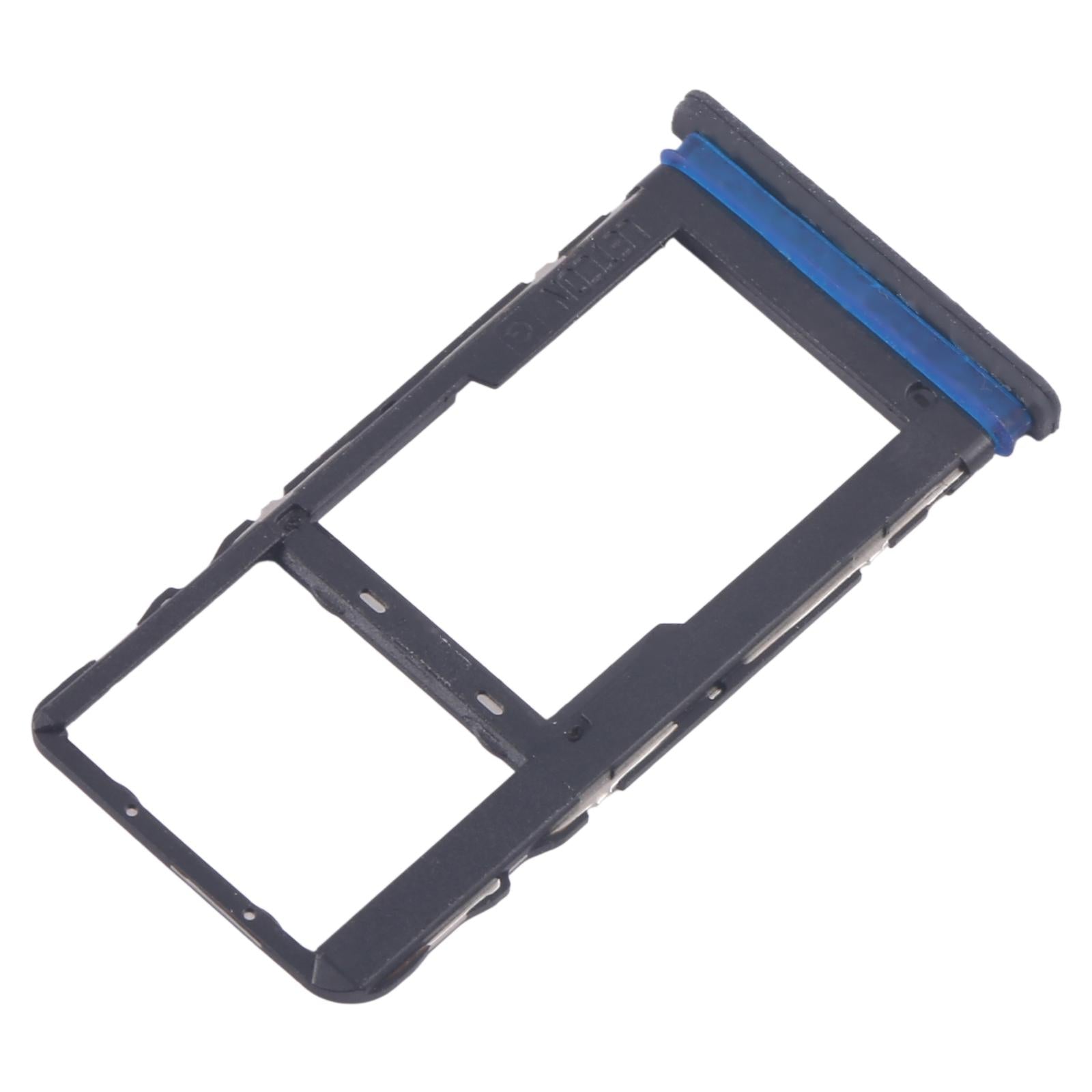 For TCL 40 R T771K Original SIM Card Tray + SIM Card Tray / Micro SD Card Tray (Frosted Black)