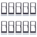 For Xiaomi Redmi 13 5G 10pcs SIM Card Tray + SIM Card Tray / Micro SD Card Tray (Blue)