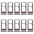 For Xiaomi Redmi 13 4G 10pcs SIM Card Tray + SIM Card Tray / Micro SD Card Tray (Black)