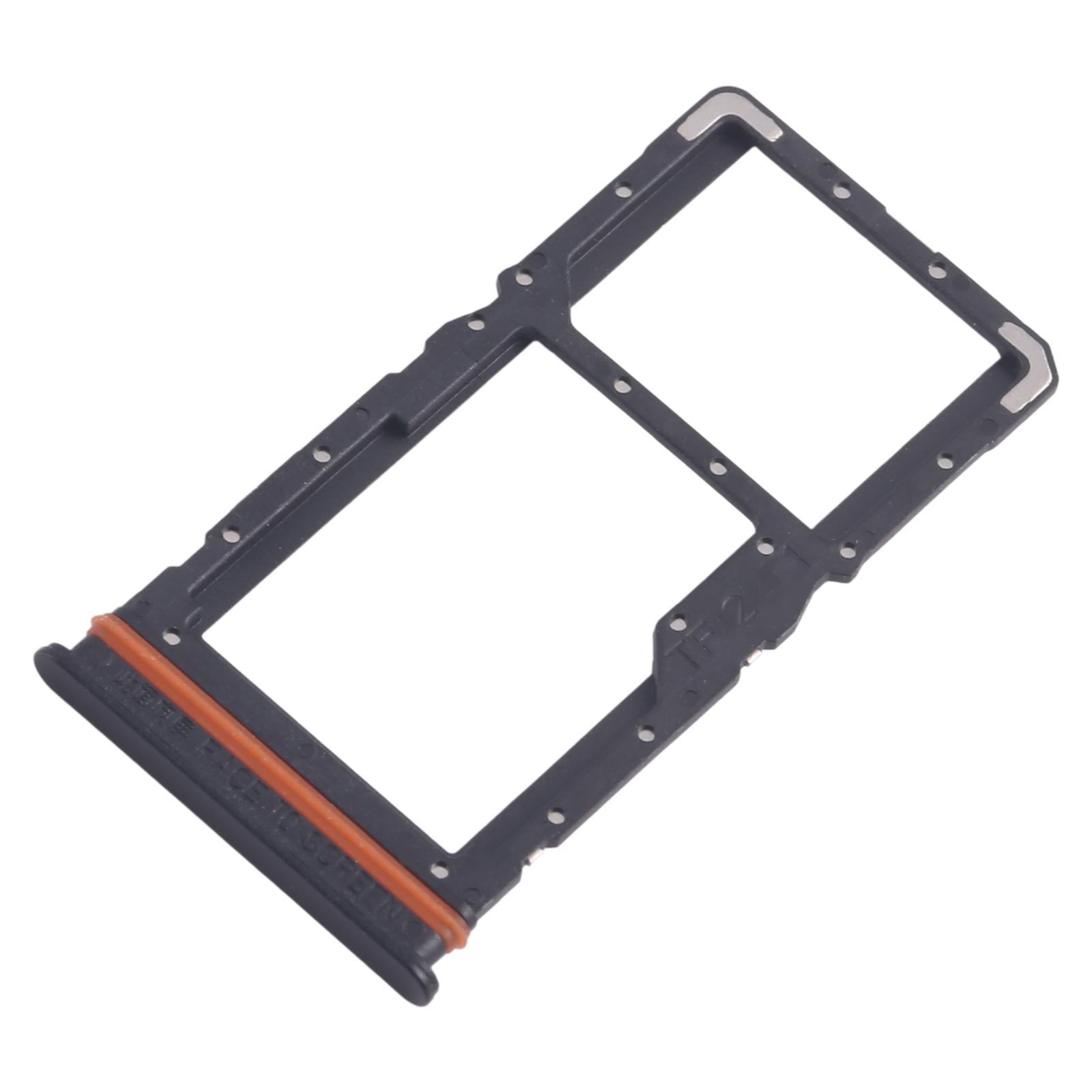 For Xiaomi Redmi 13 4G 10pcs SIM Card Tray + SIM Card Tray / Micro SD Card Tray (Black)