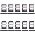 For Xiaomi 14 Civi 10pcs SIM Card Tray + SIM Card Tray (Black)