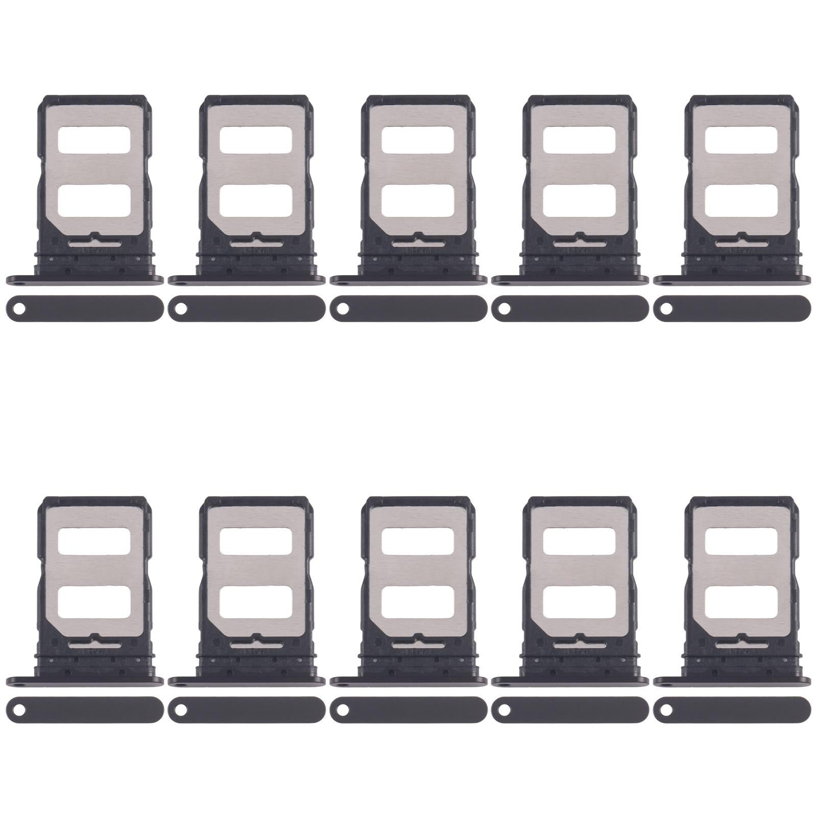 For Xiaomi 14 Civi 10pcs SIM Card Tray + SIM Card Tray (Black)