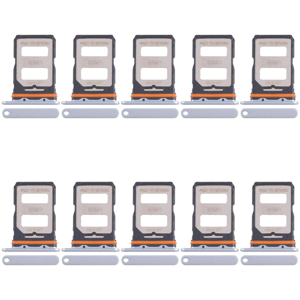 For Xiaomi 14 Civi 10pcs SIM Card Tray + SIM Card Tray (Blue)