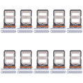 For Xiaomi 14 Civi 10pcs SIM Card Tray + SIM Card Tray (Blue)