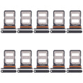 For Xiaomi Civi 4 Pro 10pcs SIM Card Tray + SIM Card Tray (Black)