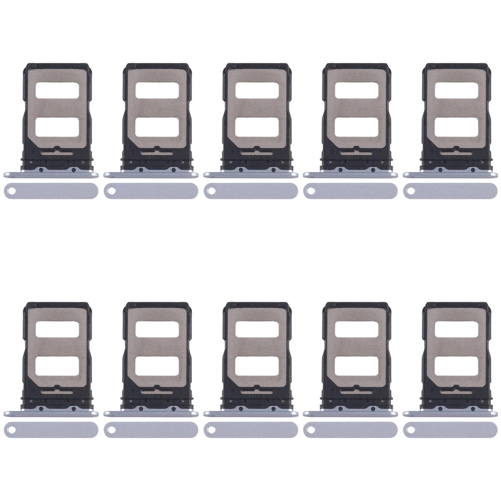 For Xiaomi Civi 4 Pro 10pcs SIM Card Tray + SIM Card Tray (Blue)