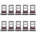 For Xiaomi Poco F6 Pro 10pcs SIM Card Tray + SIM Card Tray (Black)
