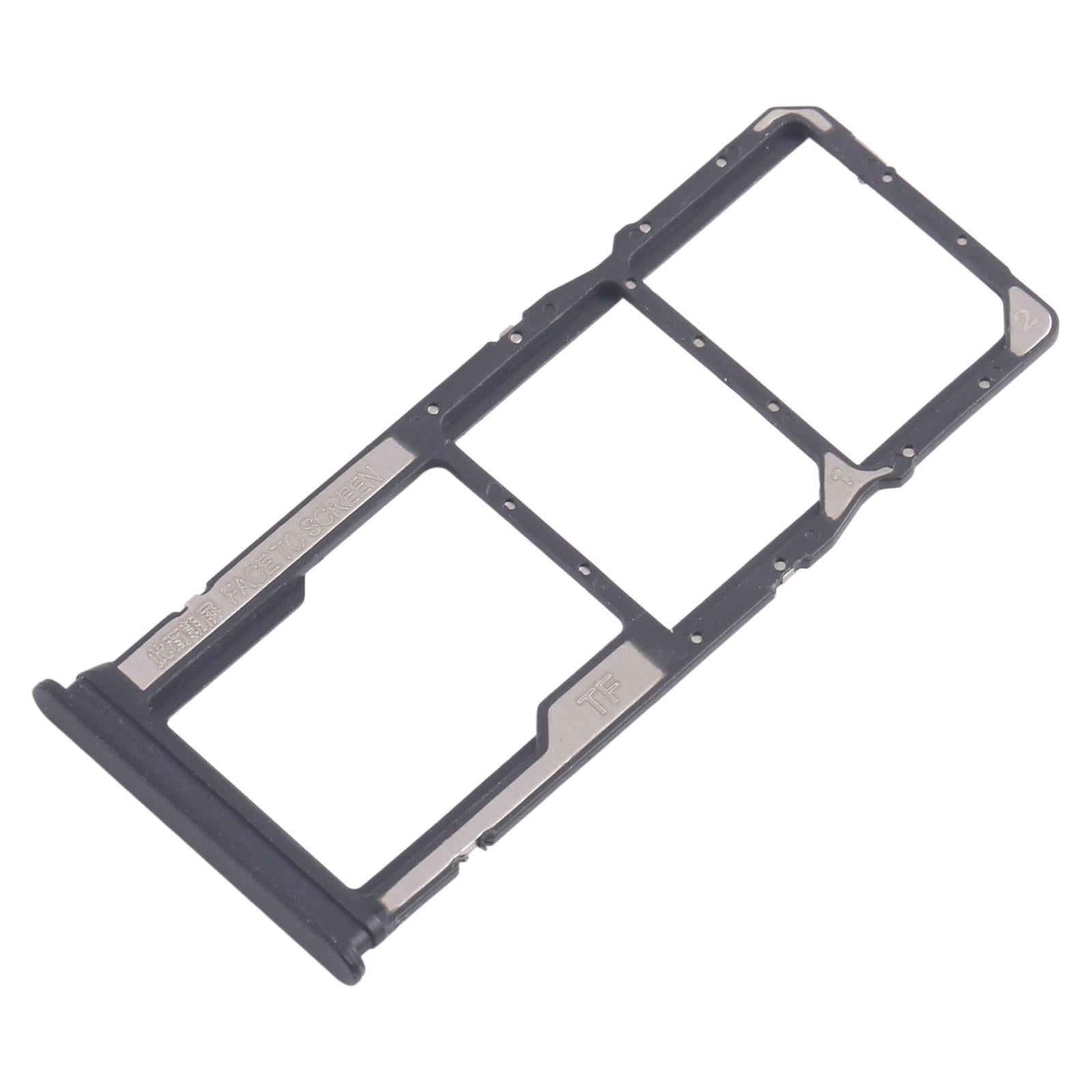For Xiaomi Poco C75 10pcs SIM Card Tray + SIM Card Tray + Micro SD Card Tray (Black)