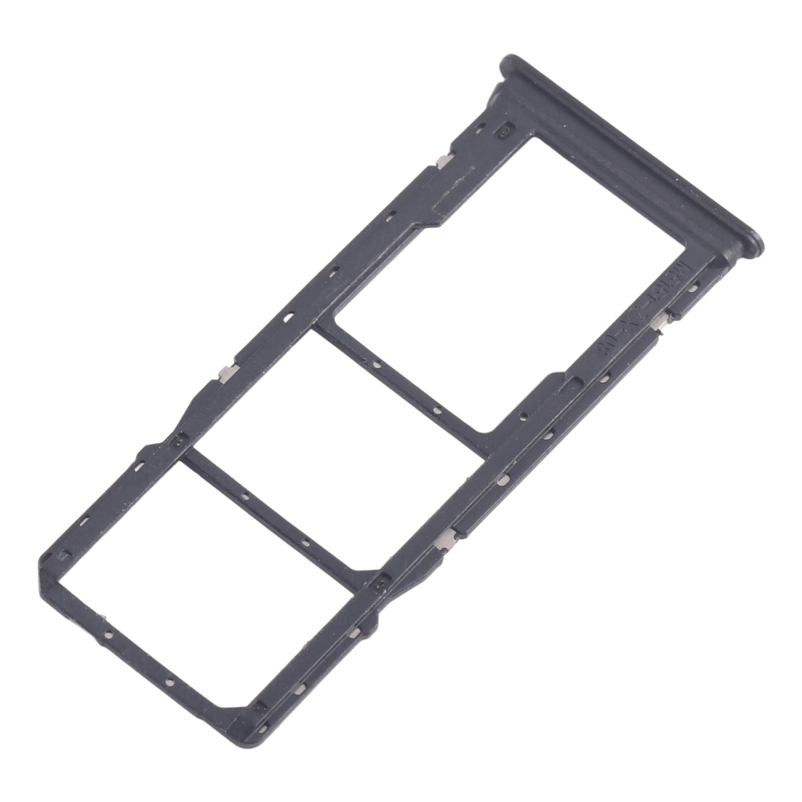 For Xiaomi Poco C75 10pcs SIM Card Tray + SIM Card Tray + Micro SD Card Tray (Black)