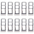 For Xiaomi Poco C75 10pcs SIM Card Tray + SIM Card Tray + Micro SD Card Tray (Gold)