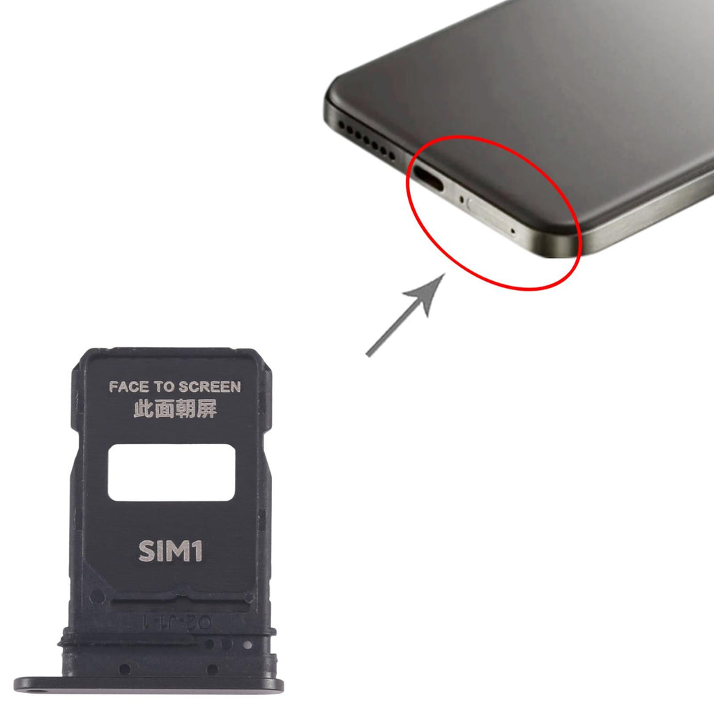 For Xiaomi 15 Pro 10pcs SIM Card Tray + SIM Card Tray (Black)