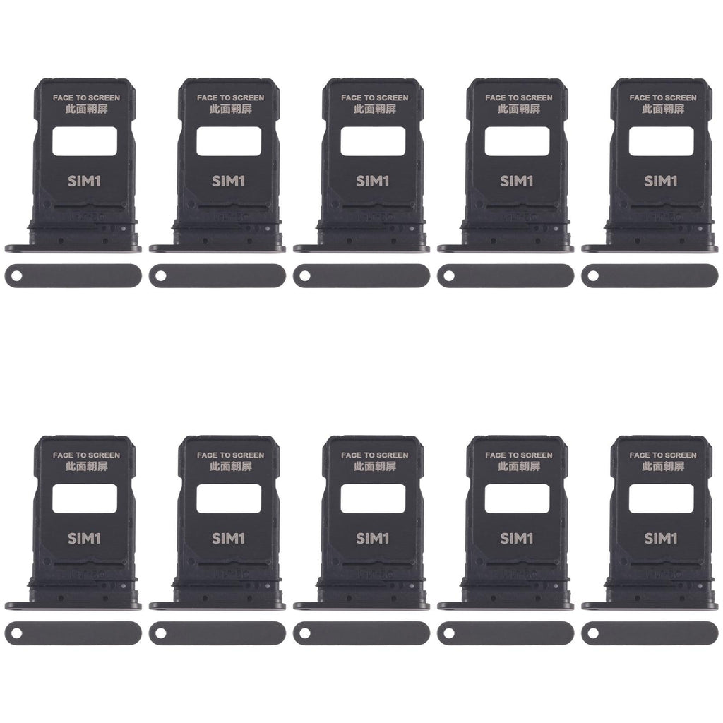 For Xiaomi 15 Pro 10pcs SIM Card Tray + SIM Card Tray (Black)