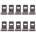 For Xiaomi 15 Ultra 10pcs SIM Card Tray + SIM Card Tray (Black)