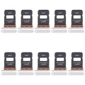 For Xiaomi 15 Ultra 10pcs SIM Card Tray + SIM Card Tray (White)