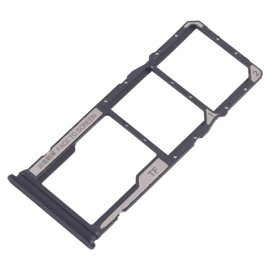 For Xiaomi Redmi A4 10pcs SIM Card Tray + SIM Card Tray + Micro SD Card Tray (Black)