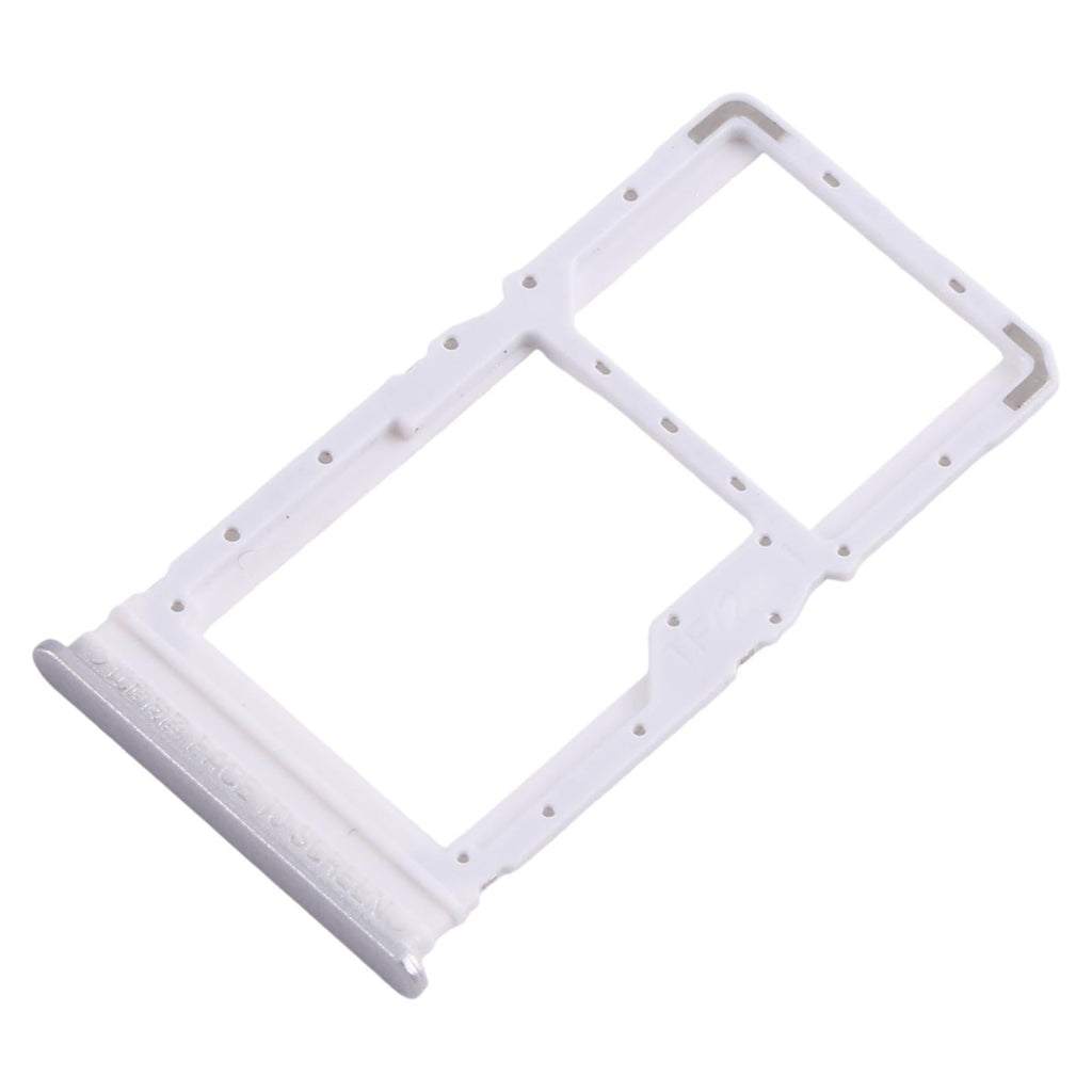 For Xiaomi Poco M6 Plus 10pcs SIM Card Tray + SIM Card Tray / Micro SD Card Tray (Silver)