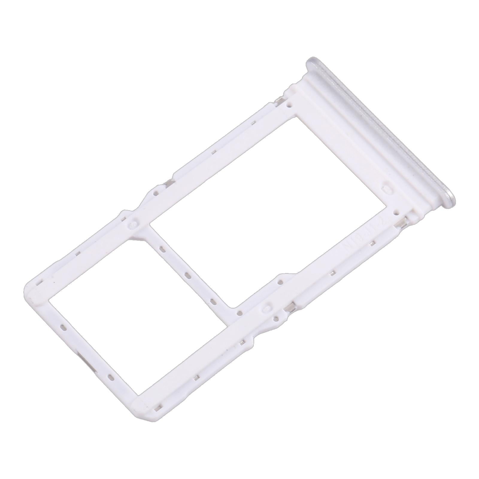 For Xiaomi Poco M6 Plus 10pcs SIM Card Tray + SIM Card Tray / Micro SD Card Tray (Silver)