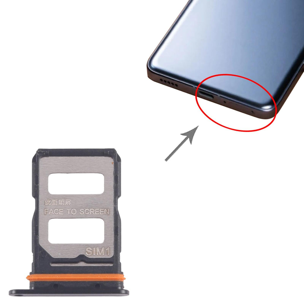 For Xiaomi Redmi K70 Ultra 10pcs SIM Card Tray + SIM Card Tray (Black)