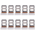 For Xiaomi Redmi K70 Ultra 10pcs SIM Card Tray + SIM Card Tray (Silver)