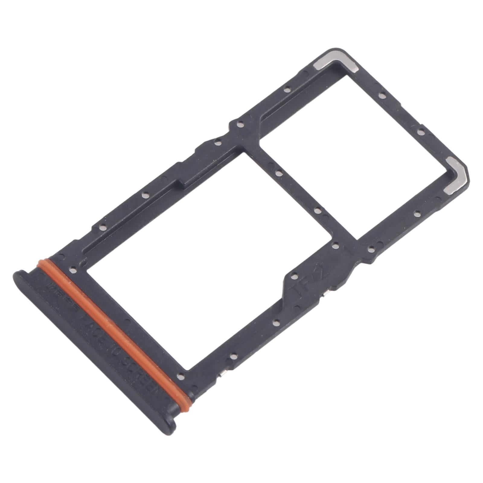 For Xiaomi Redmi Note 13R 10pcs SIM Card Tray + SIM Card Tray / Micro SD Card Tray (Black)