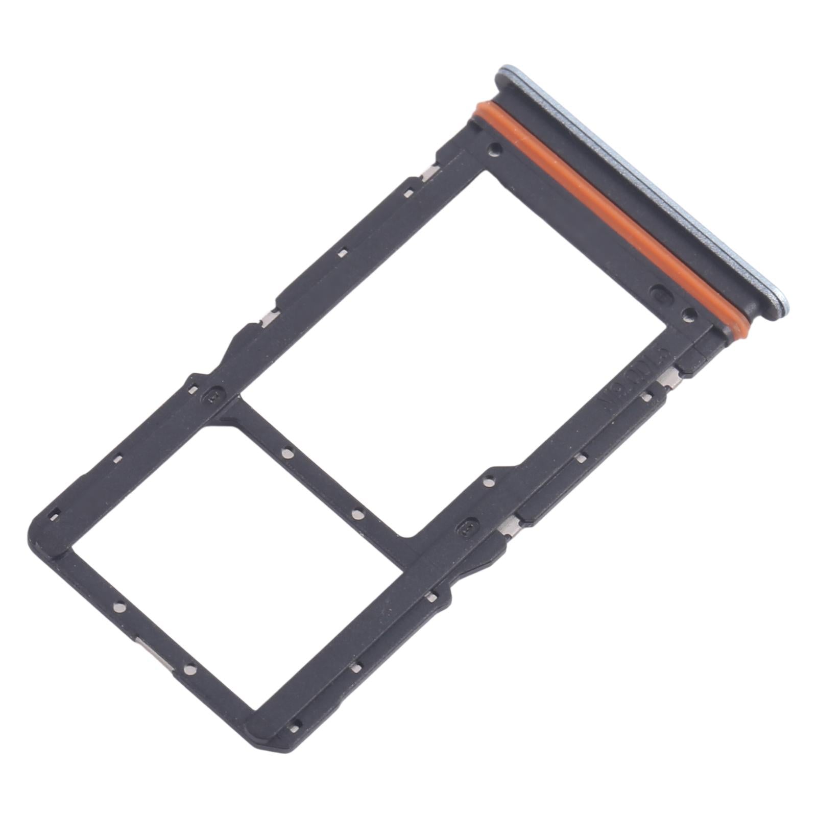 For Xiaomi Redmi Note 13R 10pcs SIM Card Tray + SIM Card Tray / Micro SD Card Tray (Blue)