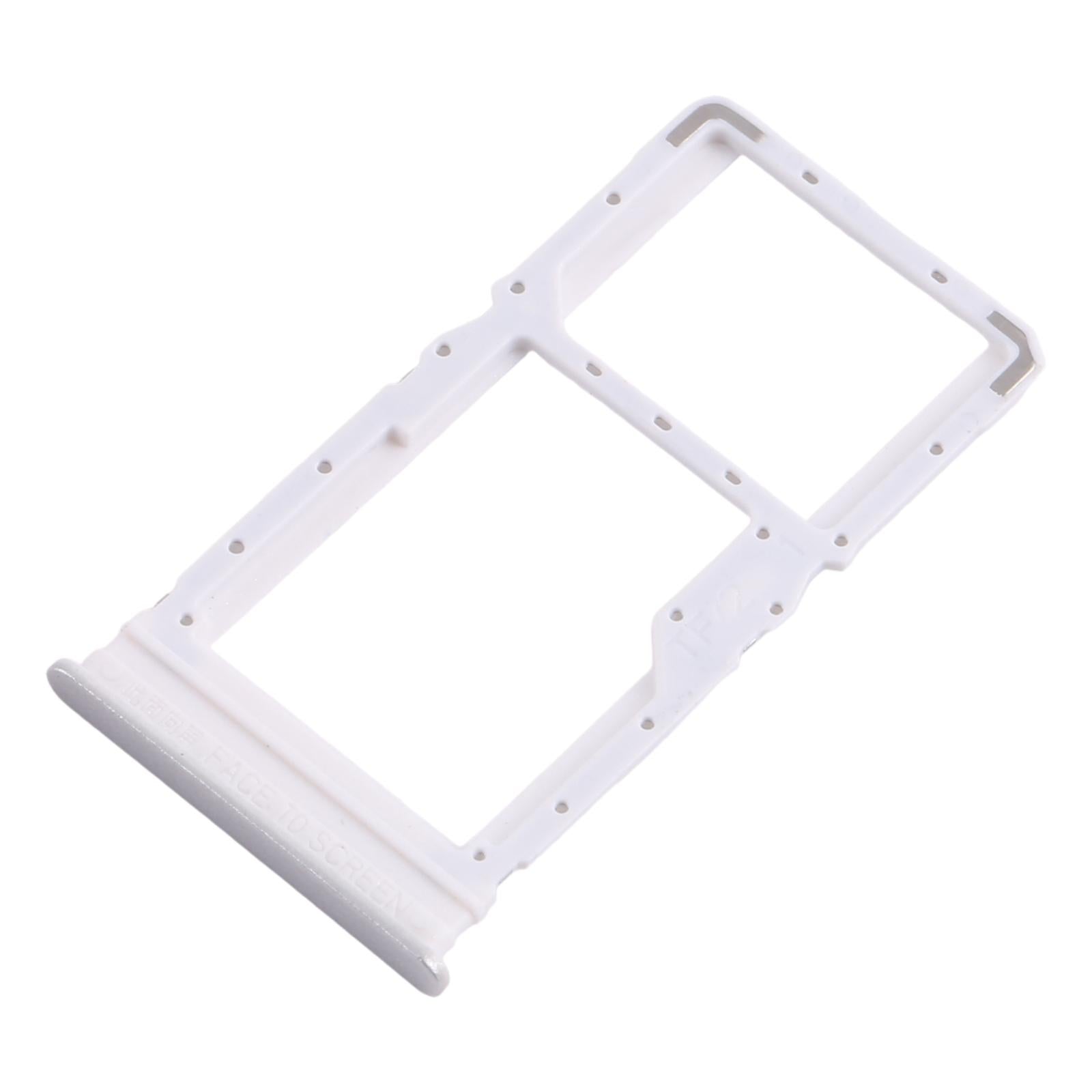 For Xiaomi Redmi Note 13R 10pcs SIM Card Tray + SIM Card Tray / Micro SD Card Tray (Silver)