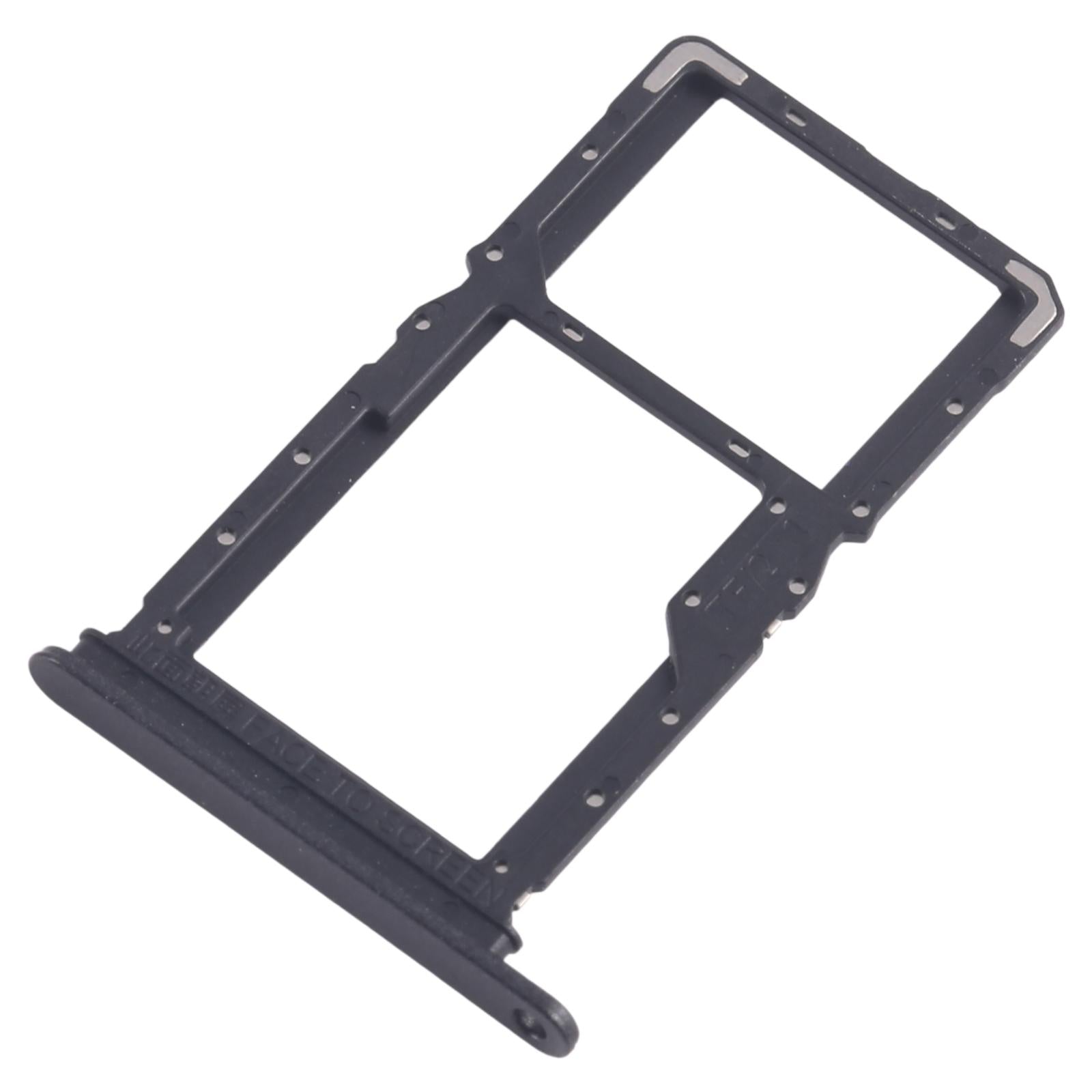 For Xiaomi Poco X6 Neo 5G 10pcs SIM Card Tray + SIM Card Tray / Micro SD Card Tray (Black)