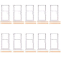 For Xiaomi Poco X6 Neo 5G 10pcs SIM Card Tray + SIM Card Tray / Micro SD Card Tray (Gold)