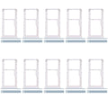 For Xiaomi Poco X6 Neo 5G 10pcs SIM Card Tray + SIM Card Tray / Micro SD Card Tray (Blue)