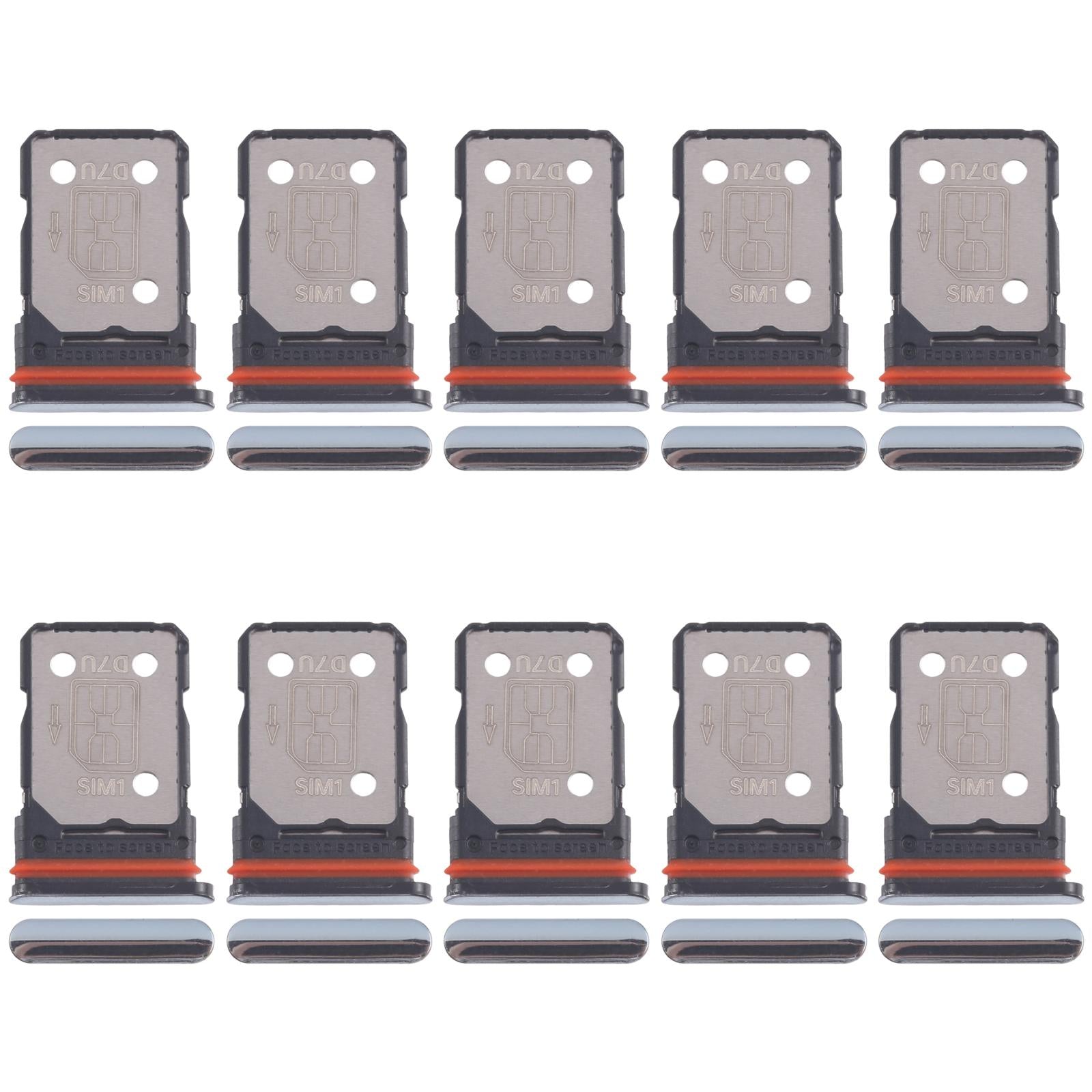 For Xiaomi Redmi A3 Pro 10pcs SIM Card Tray + SIM Card Tray (Blue)