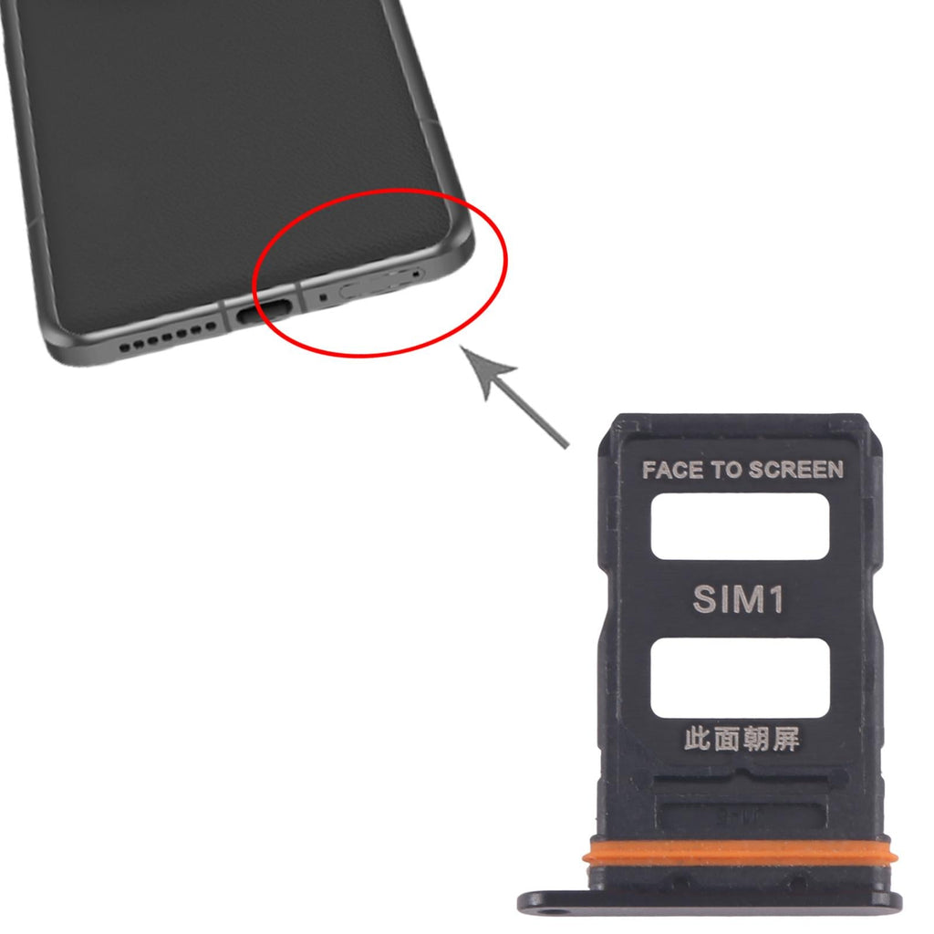 For Xiaomi 14 Ultra 10pcs SIM Card Tray + SIM Card Tray (Black)