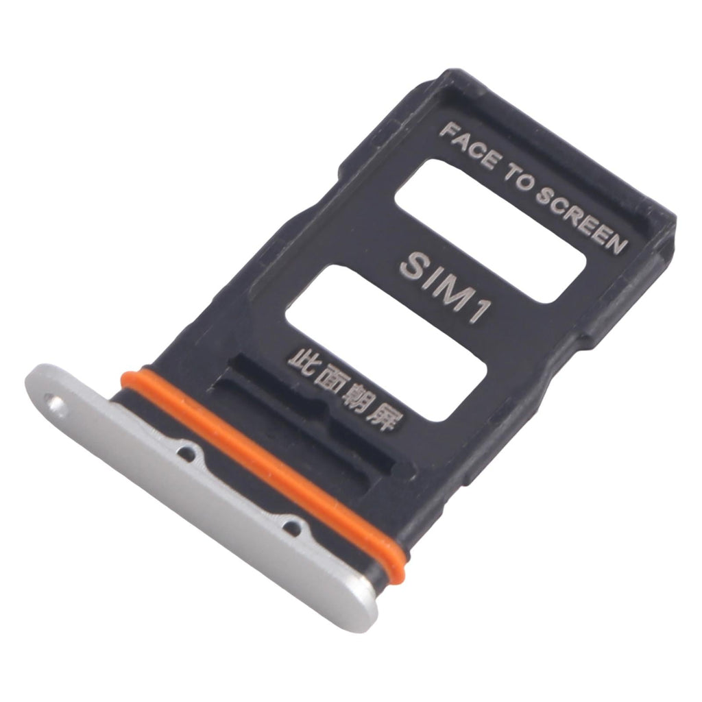 For Xiaomi 14 Ultra 10pcs SIM Card Tray + SIM Card Tray (Silver)