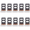 For Xiaomi 14 Ultra 10pcs SIM Card Tray + SIM Card Tray (Silver)