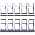 For Xiaomi Redmi A3x 10pcs SIM Card Tray + SIM Card Tray / Micro SD Card Tray (Black)