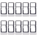 For Xiaomi Redmi A3x 10pcs SIM Card Tray + SIM Card Tray / Micro SD Card Tray (Silver)