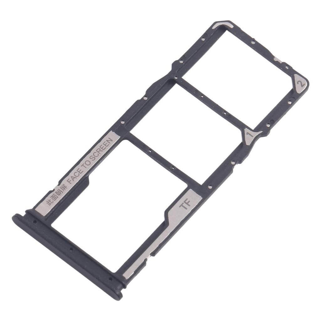 For Xiaomi Poco M6 Pro 4G 10pcs SIM Card Tray + SIM Card Tray + Micro SD Card Tray (Black)