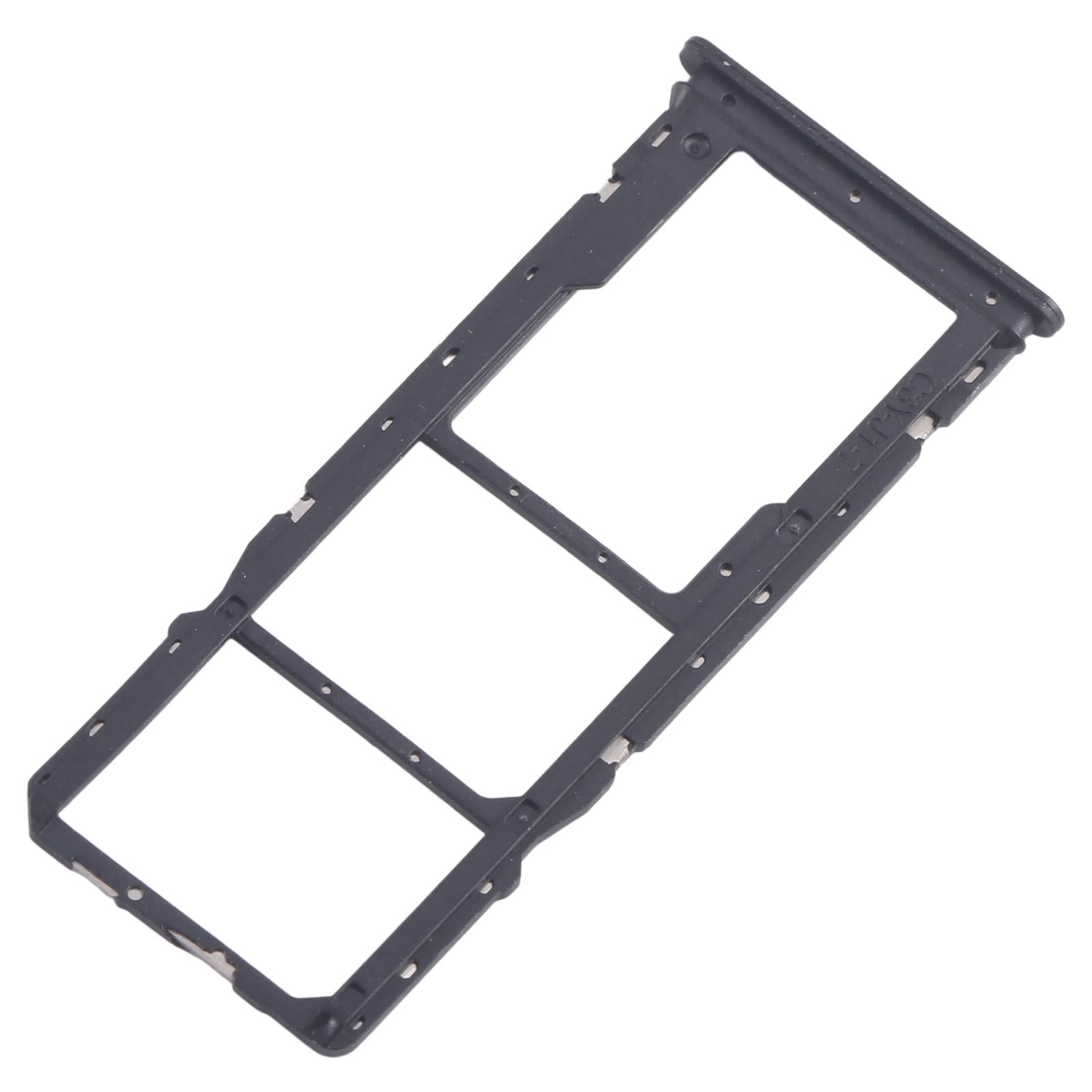 For Xiaomi Poco M6 Pro 4G 10pcs SIM Card Tray + SIM Card Tray + Micro SD Card Tray (Black)