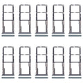For Xiaomi Poco M6 Pro 4G 10pcs SIM Card Tray + SIM Card Tray + Micro SD Card Tray (Green)