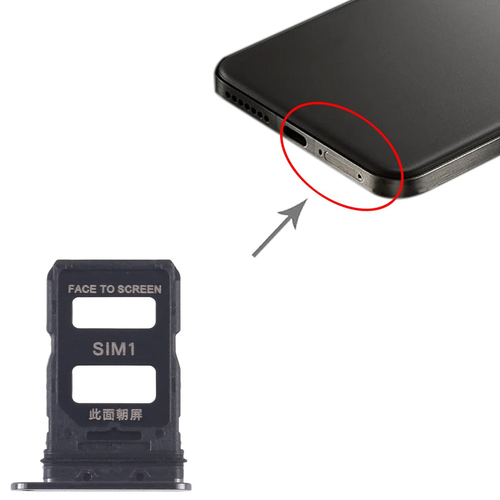 For Xiaomi 14 Pro 10pcs SIM Card Tray + SIM Card Tray (Black)