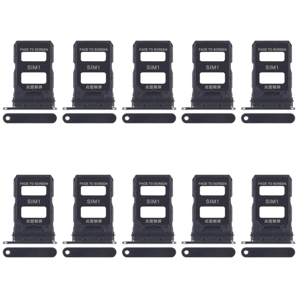 For Xiaomi 14 Pro 10pcs SIM Card Tray + SIM Card Tray (Black)